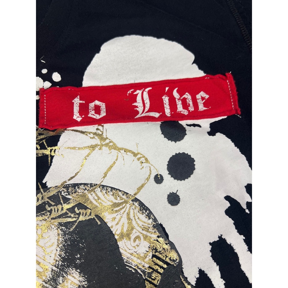 Southpole Mens Graphic T Shirt Black Skull Freedom to Live‎ Design - Medium - Picture 7 of 12